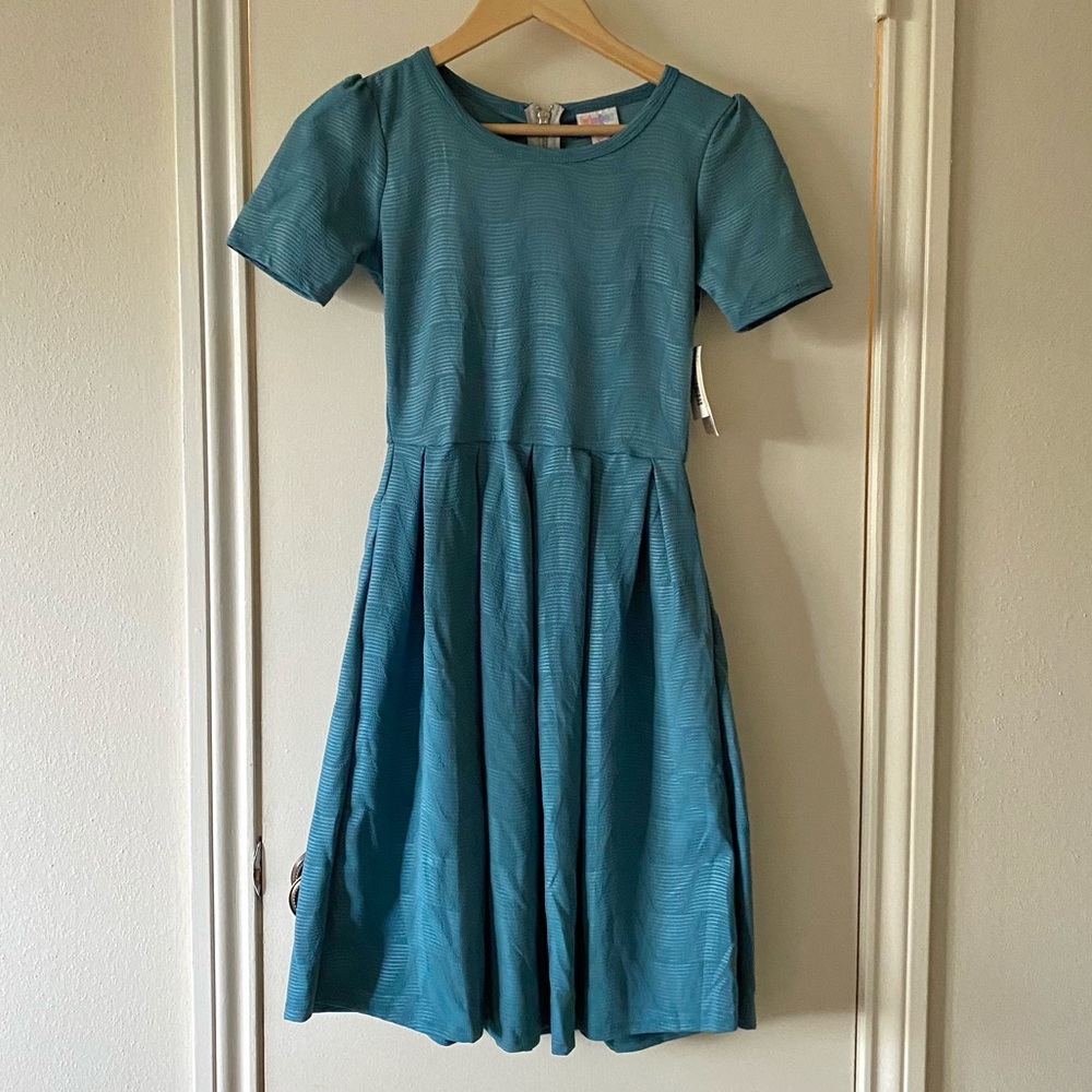 Light Blue Lularoe Amelia Dress